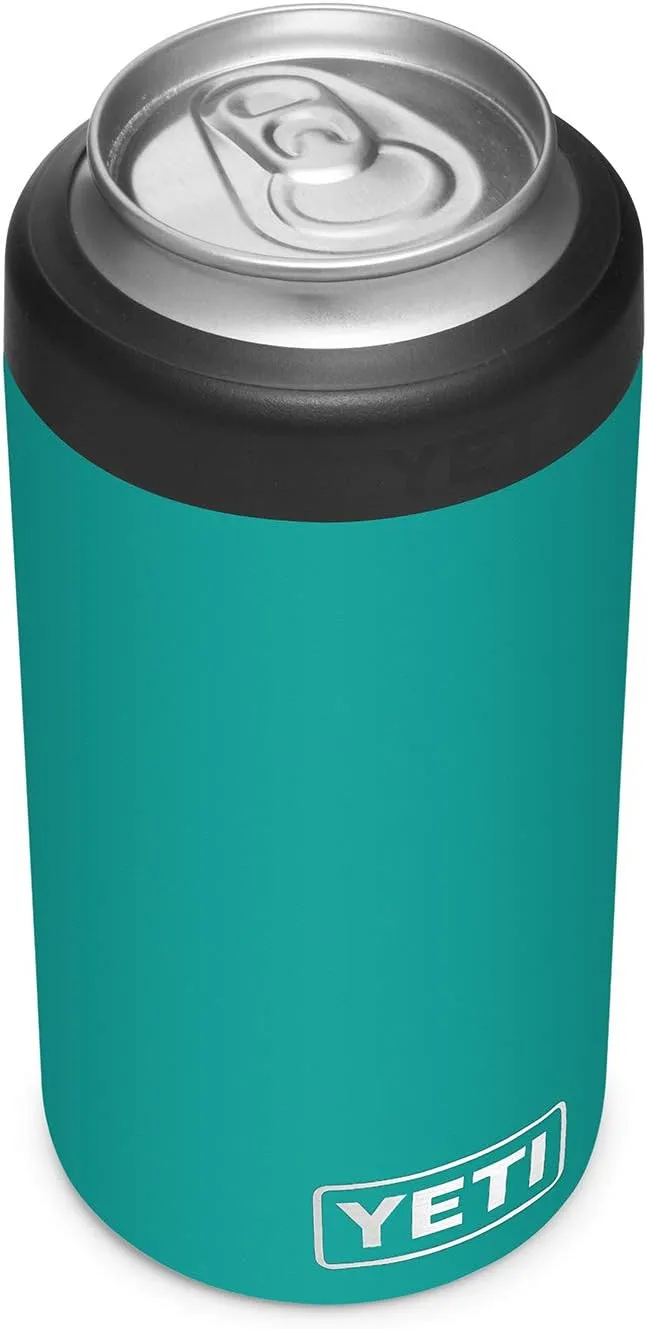 YETI Rambler 16 oz. Colster Tall Can Insulator for Tallboys & 16 oz. Cans, Aquifer Blue