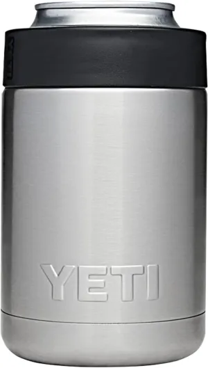 YETI Stainless Steel Rambler Colster Can and Bottle Holder Silver One Size,12 ounce