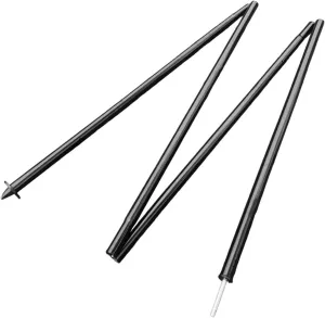 Yiju Tent Pole 200cm Foldable Easy Installation Multipurpose Iron Adjustable Tent Rod Canopy Rod for Camping Hiking Outdoor Beach