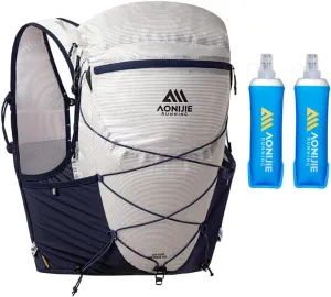 YOUGLE 15L Men Women Trail Running Vest Hydration Pack with 2*500ml Flask Lightweight & Adjustable Running Backpack for Phones up to 6.8in
