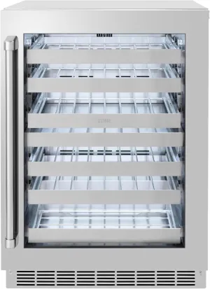 Z Line Kitchen and Bath ZLINE 24 in. Touchstone Dual Zone 44 Bottle Wine Cooler With Stainless Steel Glass Door (RWDO-GS-24)