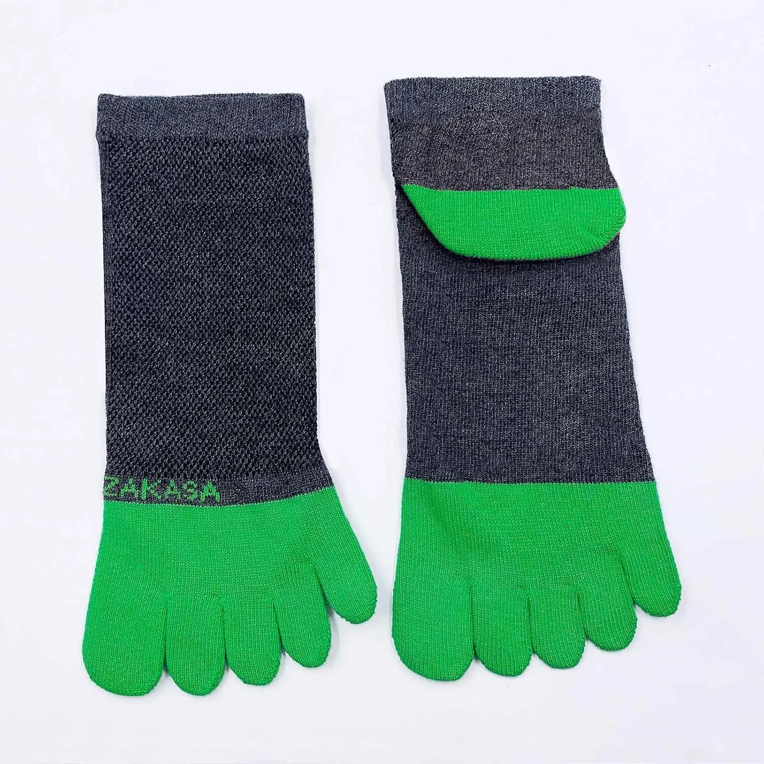 ZAKASA Toe Socks for Men Ankle: No Show Low Cut Toe Socks Individual Five Finger Cotton for Athletic Running 5 Pairs
