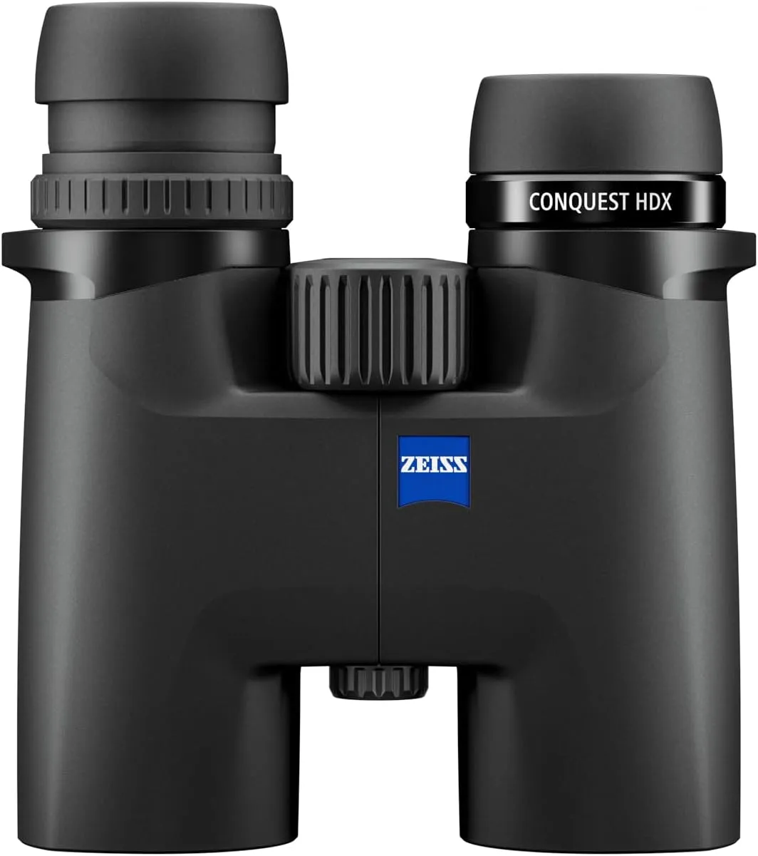 ZEISS Conquest HDX Binoculars 10x32 Waterproof, Compact with LotuTec T* HD Coated Glass for Optimal Clarity in All Weather Conditions for Bird Watching, Hunting, Sightseeing, Black