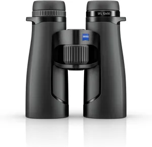 ZEISS SFL Binoculars Lightweight, Compact, Waterproof, Ultra-High Definition Coated Glass for Bird Watching, and Hunting for Twilight and Low Light Wildlife Observation with SmartFocus, Black (12x50)