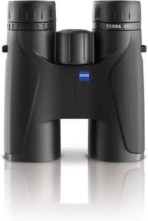 ZEISS Terra ED Binoculars 10x42 Waterproof, and Fast Focusing with Coated Glass for Optimal Clarity in All Weather Conditions for Bird Watching, Hunting, Sightseeing, Black