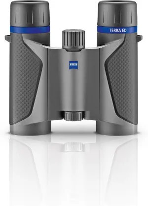 ZEISS Terra ED Pocket Binoculars Compact, Waterproof, and Fast Focusing with Coated Glass for Optimal Clarity in All Weather Conditions for Bird Watching, Hunting, Sightseeing