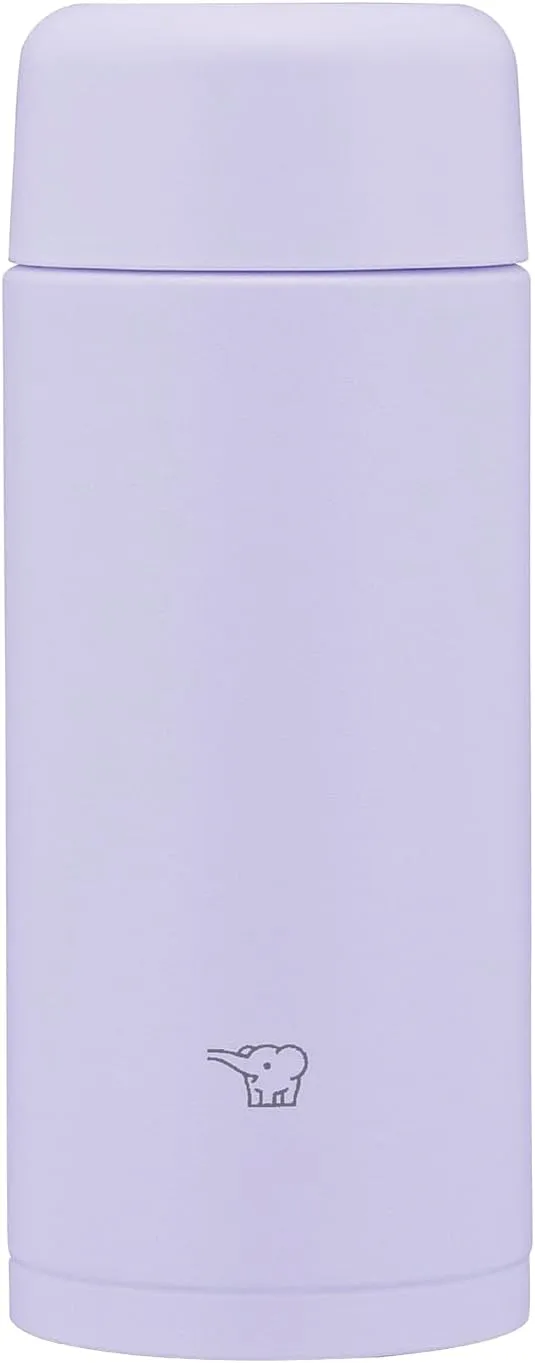 Zojirushi Mahobin SM-MS25-VM Stainless Steel Mug Water Bottle, 8.5 fl oz (250 ml), Screw Type, Dishwasher Safe, Seamless Tub, Only 2 Cleaning Points, Lilac Purple