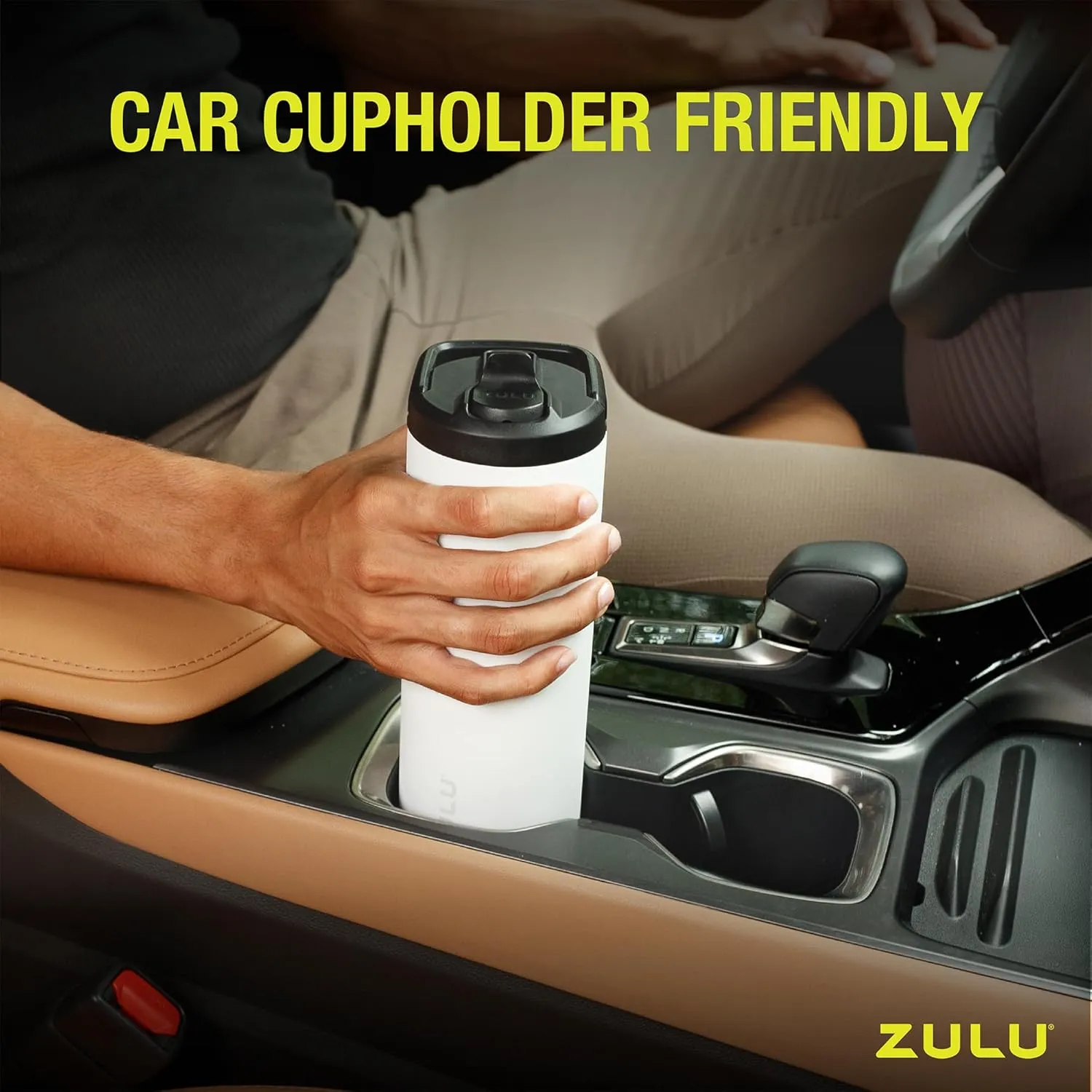 ZULU Base 24oz Stainless Steel Water Bottle with 3 Lids- Straw, Chug, Twist | Double Walled and Vacuum Insulated Metal Thermos | Fits Car Cupholder, Built in Carry Loop, Dishwasher Safe, Pink