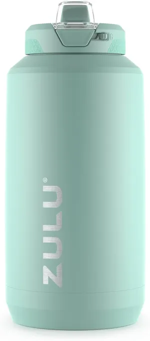 ZULU Goals Vacuum Insulated Large Capacity Stainless Steel Water Bottle | Reusable Jug Thermoses with Carry Handle | Leak-Proof Lid | Perfect for Travel, Workout, Gym, Hiking, Camping | 64oz, 101oz