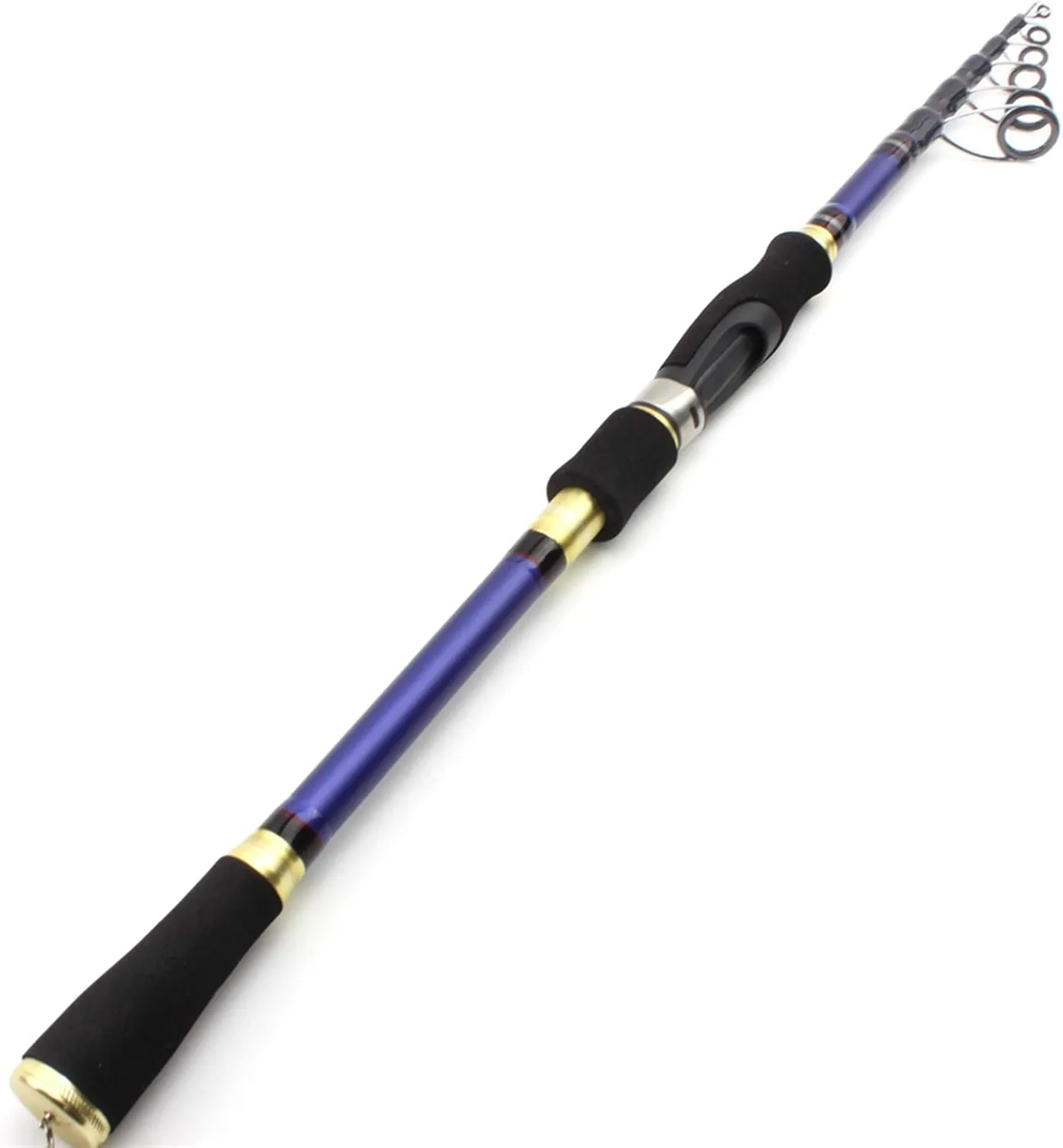 ZYHYD 2.7m-1.8m Bait Rotating Rod, Carbon Bait Trout Rod, Telescopic Travel Fishing M Power Rod, Bait Weight 7-28g Lure Fishing Rod ZYHYD (Size : 2.7 m)