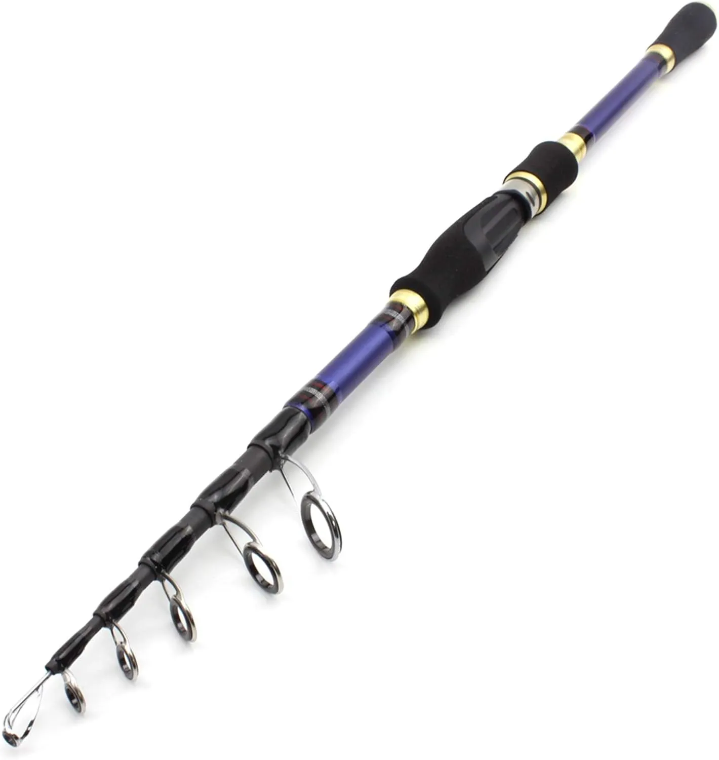ZYHYD 2.7m-1.8m Bait Rotating Rod, Carbon Bait Trout Rod, Telescopic Travel Fishing M Power Rod, Bait Weight 7-28g Lure Fishing Rod ZYHYD (Size : 2.7 m)